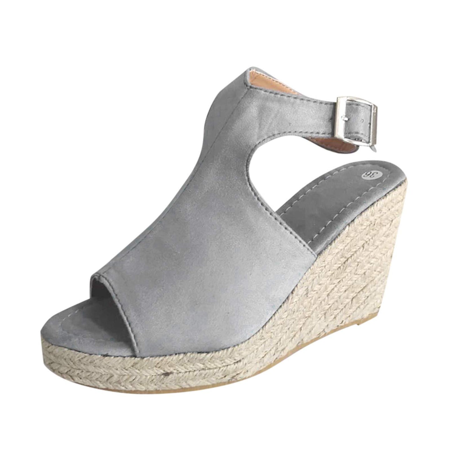 Sandalia Esparto Gris