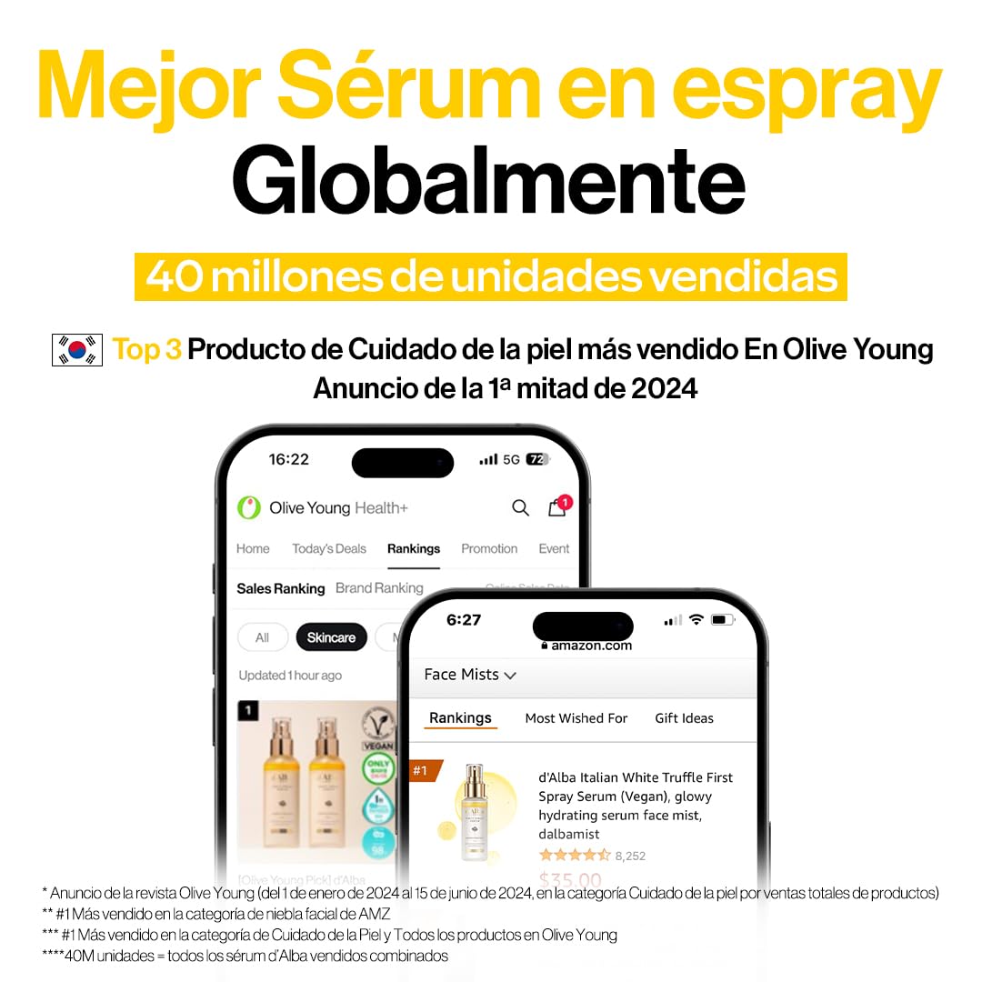 d'alba First Spray Serum con Trufas Blancas Italianas