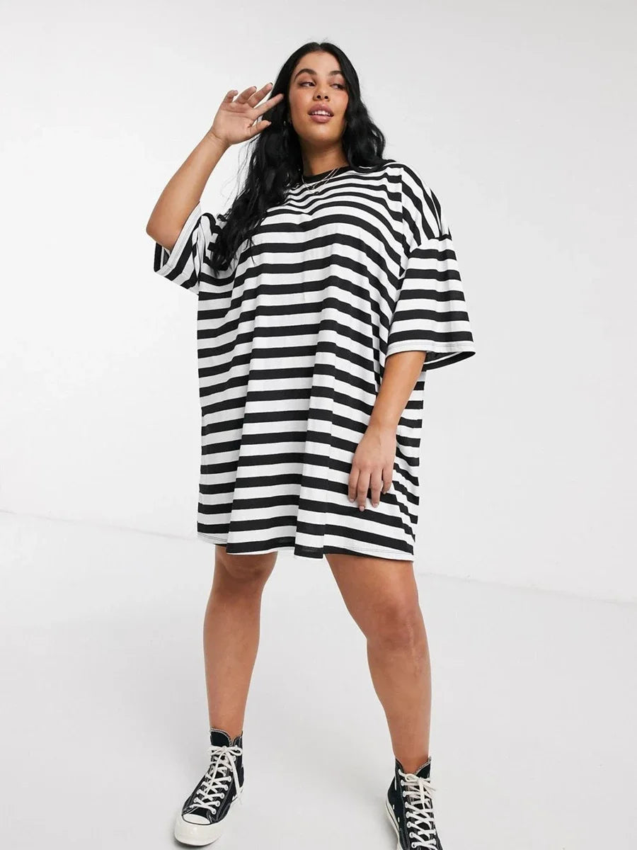 Vestido estilo camiseta holgada