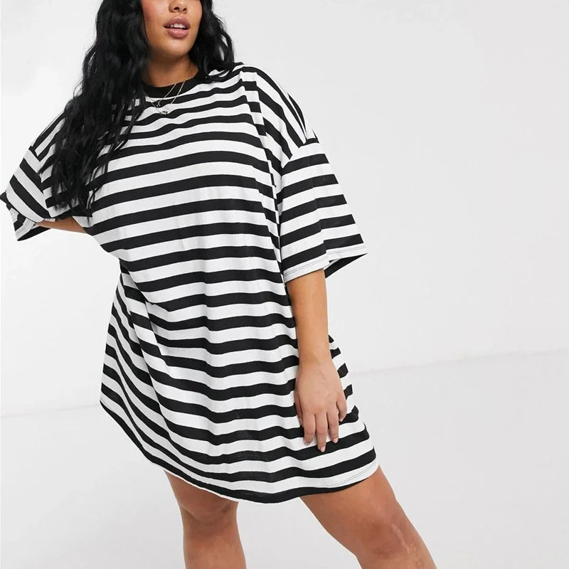 Vestido estilo camiseta holgada