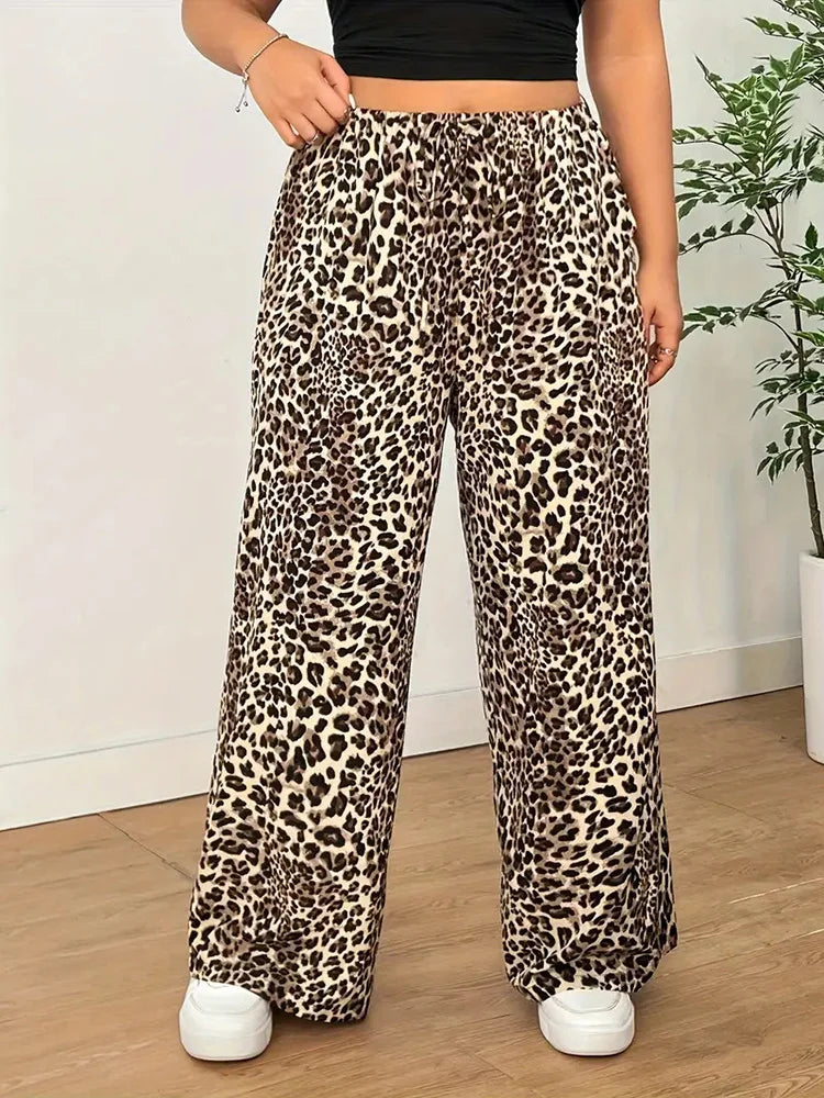 ALICE- Pantalón leopardo fluído, invierno, otoño, primavera, verano