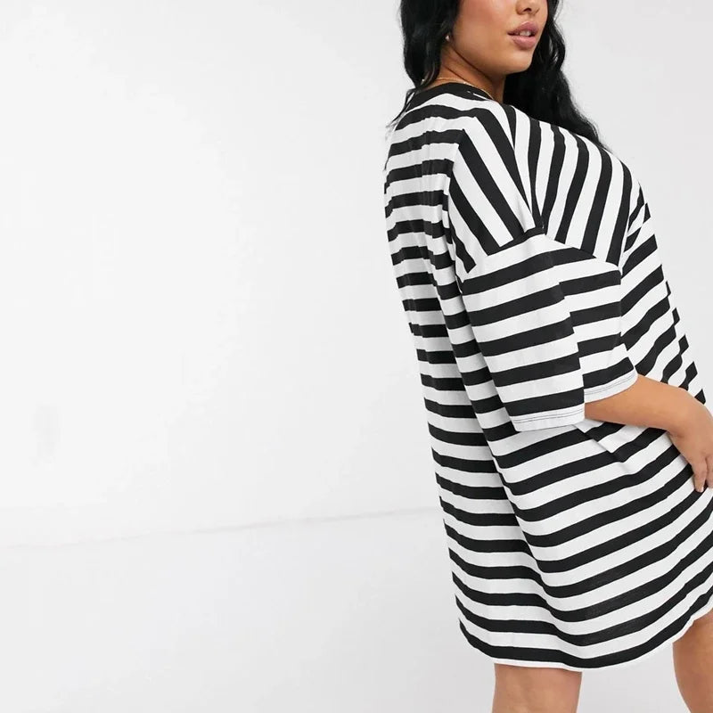 Vestido estilo camiseta holgada
