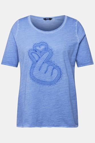 Ulla Popken Camiseta, Estampado Flocado