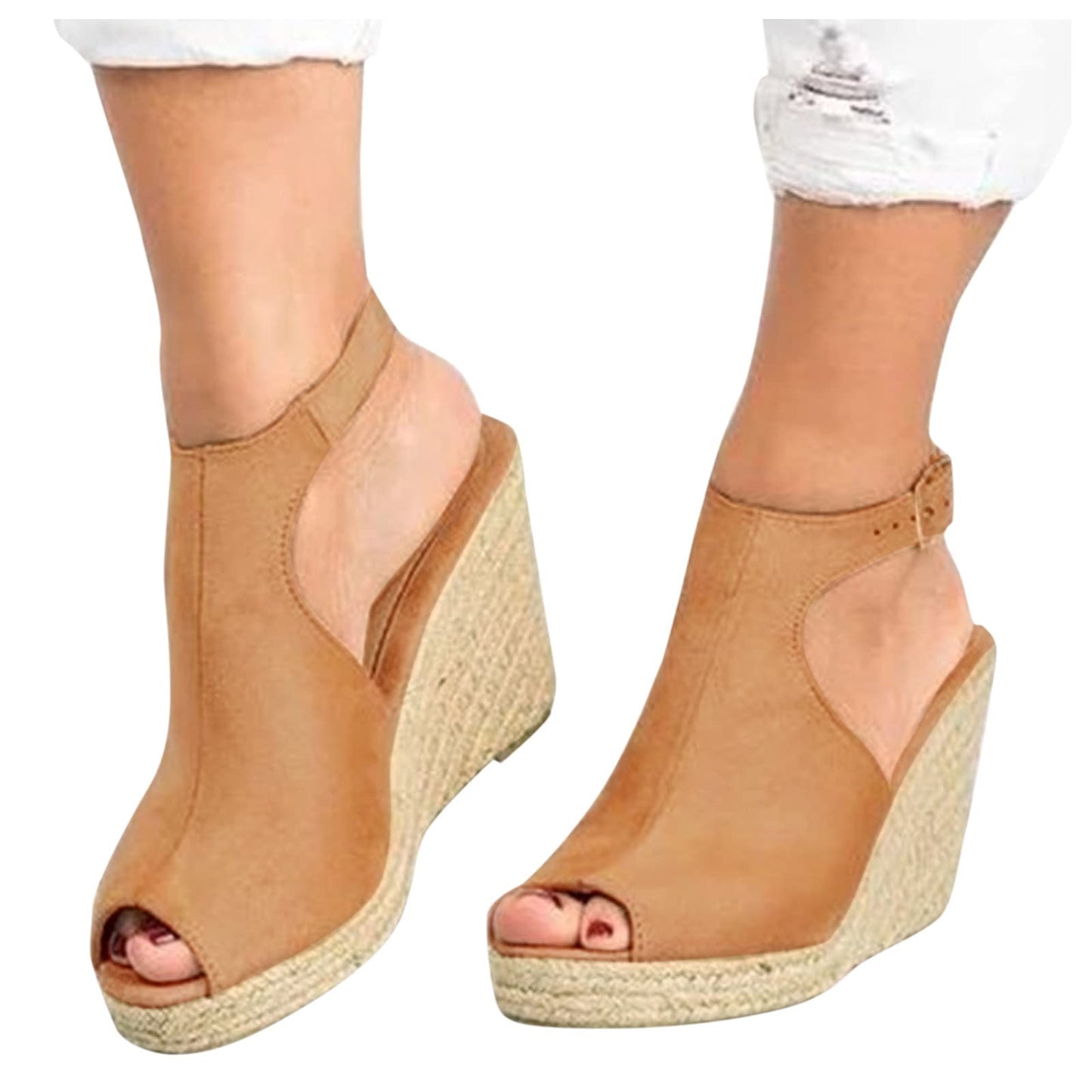 Sandalia esparto camel