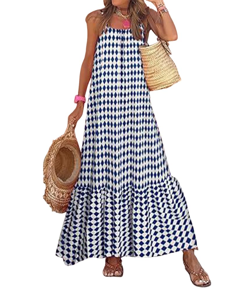 Vestido  Casual Largo Playa  sin Manga