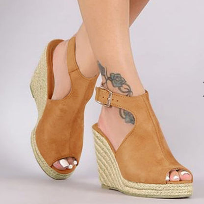 Sandalia esparto camel
