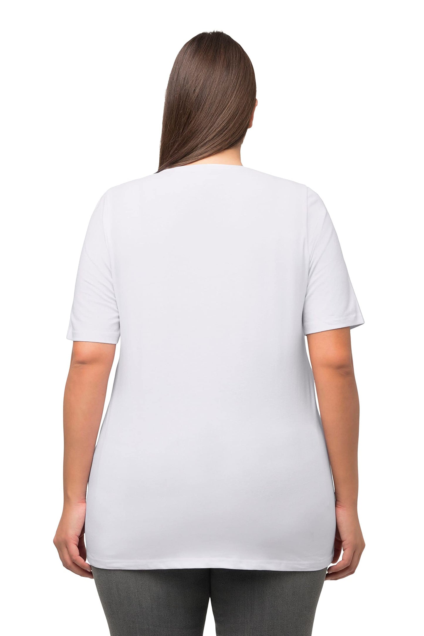 Camiseta Corta, Cuello Redondo, Media Manga