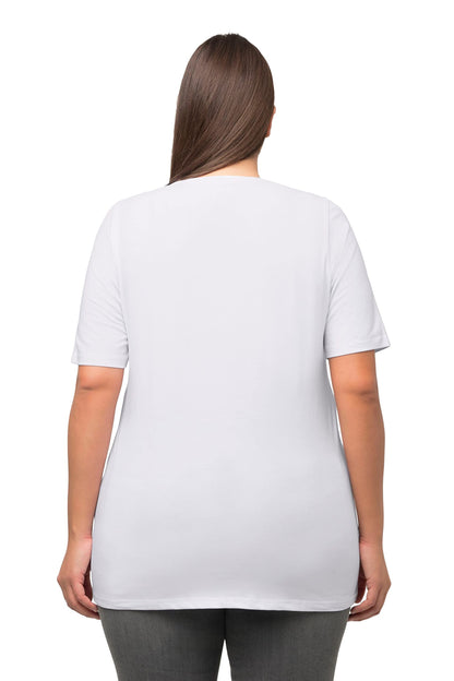 Camiseta Corta, Cuello Redondo, Media Manga
