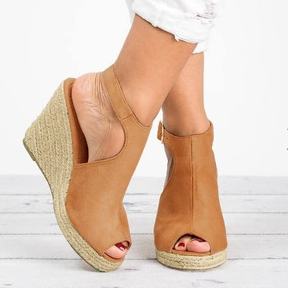 Sandalia esparto camel