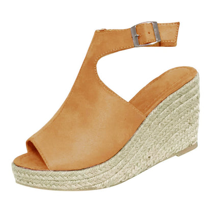 Sandalia esparto camel