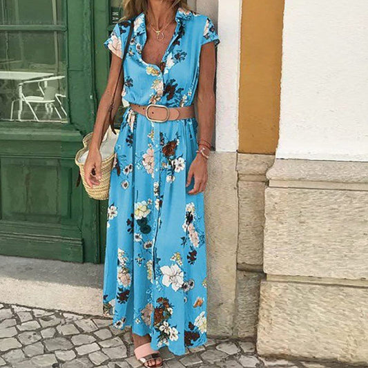 Vestido camisero largo verano