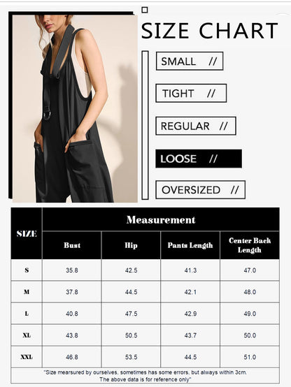 Women's Sleeveless Jumpsuits Stretchy Adjustable