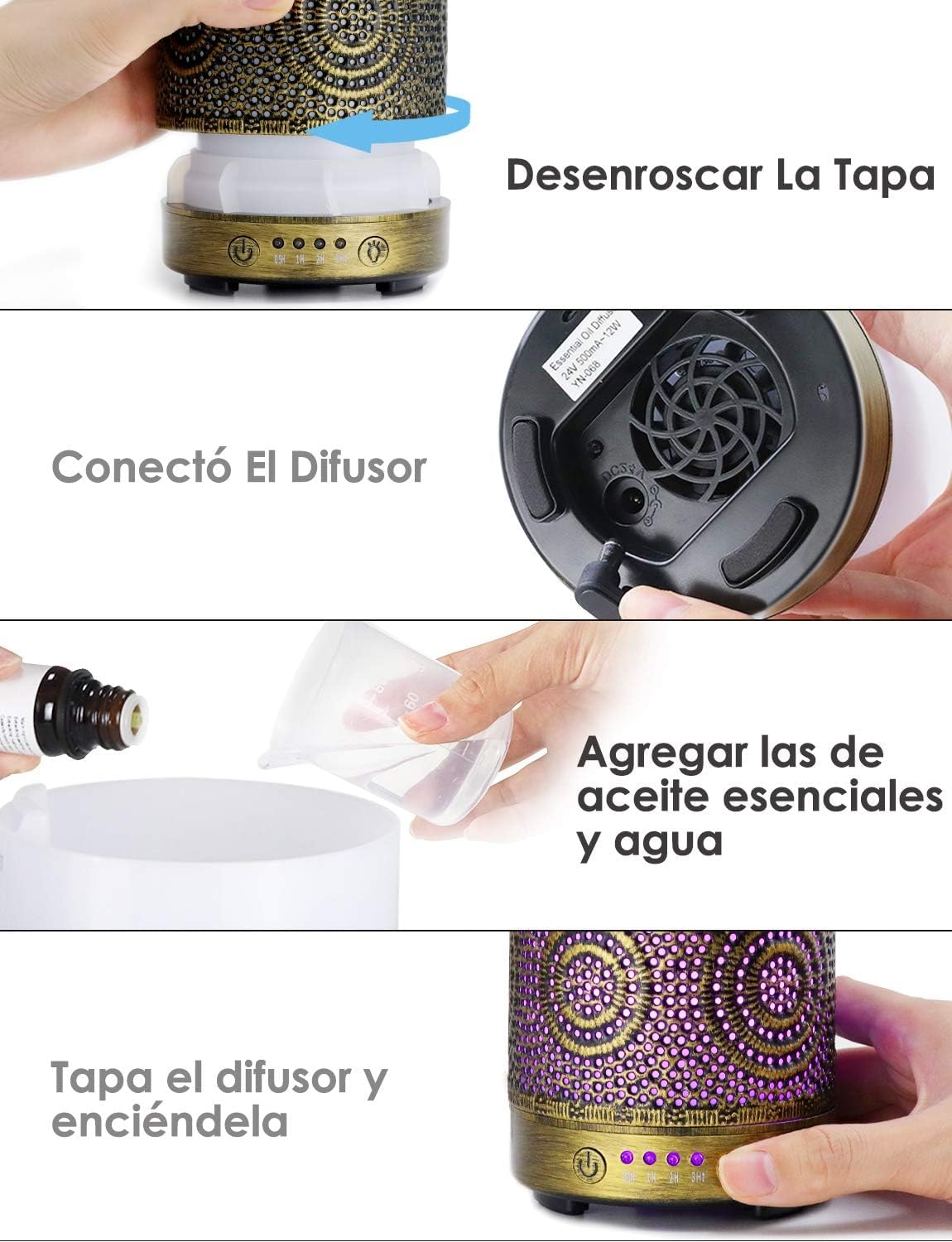 Humidificador Aceites Esenciales 100ml