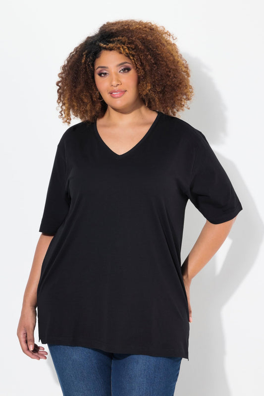 Camiseta negra Ulla Popken