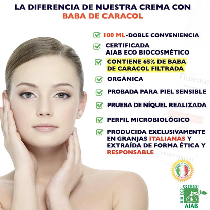 Nuestro Recomendado:  Crema de Baba de Caracol, hidratante con Acido Hialurónico y Vitamina C, Cuídate!