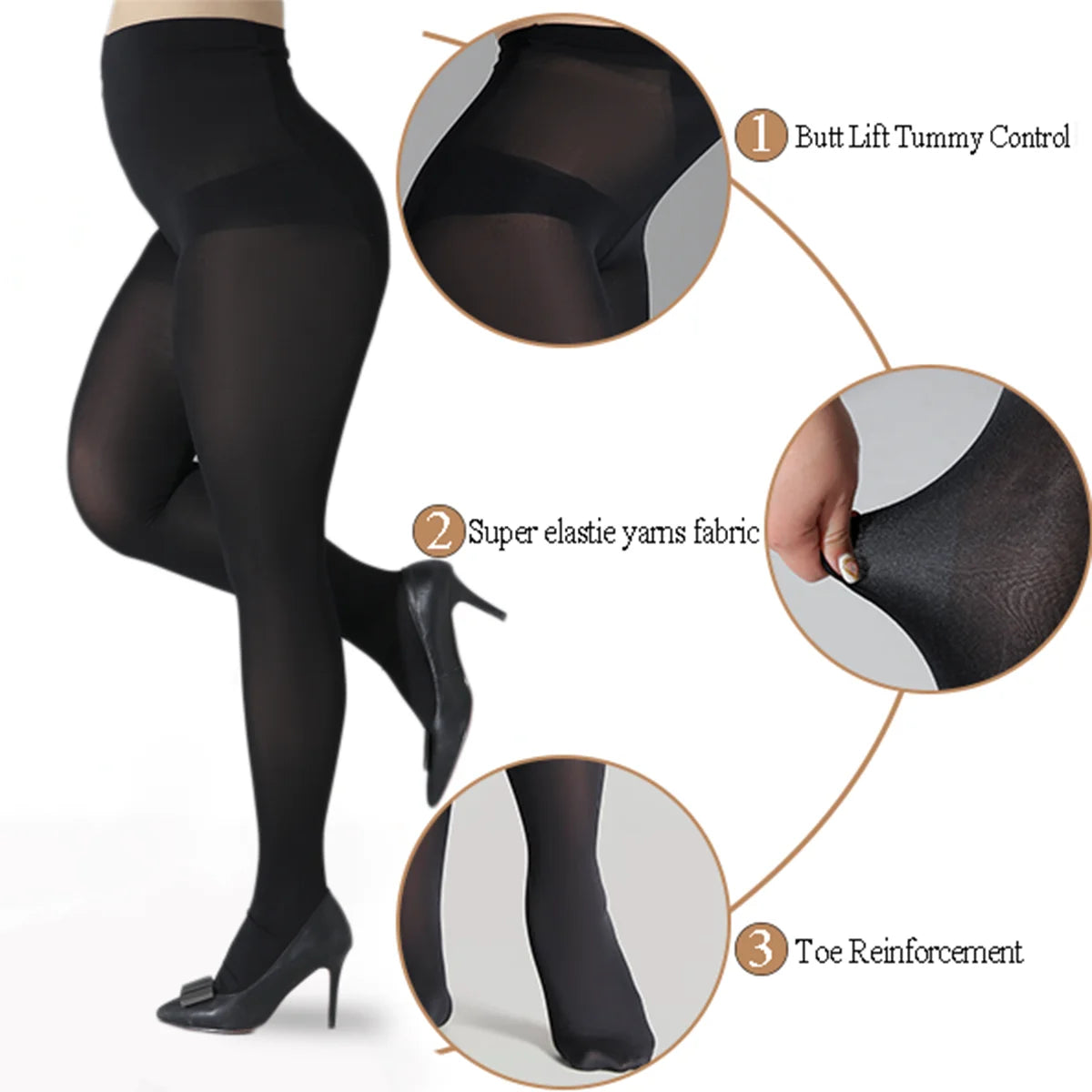 Dos pantys invierno plussize hasta 134 kg.