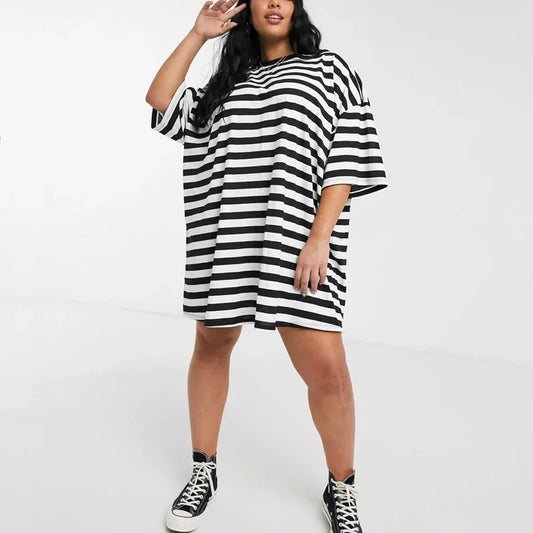 Vestido estilo camiseta holgada