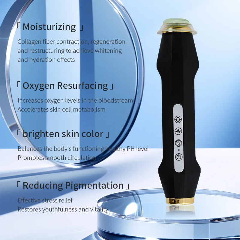 Máquina facial portátil de oxígeno y burbujas de CO2, Cuídate!
